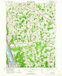 Baden Pennsylvania Historical topographic map, 1:24000 scale, 7.5 X 7.5 Minute, Year 1953
