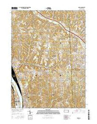Baden Pennsylvania Current topographic map, 1:24000 scale, 7.5 X 7.5 Minute, Year 2016