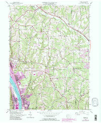 Baden Pennsylvania Historical topographic map, 1:24000 scale, 7.5 X 7.5 Minute, Year 1953