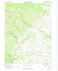 Bakersville Pennsylvania Historical topographic map, 1:24000 scale, 7.5 X 7.5 Minute, Year 1967