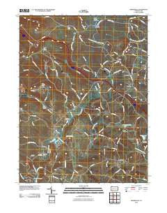 Bakersville Pennsylvania Historical topographic map, 1:24000 scale, 7.5 X 7.5 Minute, Year 2010