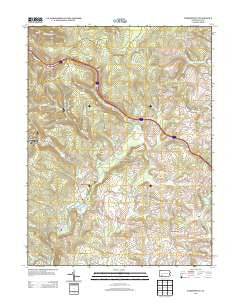 Bakersville Pennsylvania Historical topographic map, 1:24000 scale, 7.5 X 7.5 Minute, Year 2013