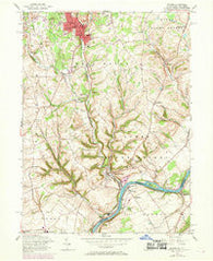 Bangor Pennsylvania Historical topographic map, 1:24000 scale, 7.5 X 7.5 Minute, Year 1956