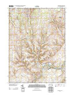 Bangor Pennsylvania Historical topographic map, 1:24000 scale, 7.5 X 7.5 Minute, Year 2013