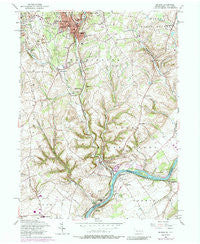 Bangor Pennsylvania Historical topographic map, 1:24000 scale, 7.5 X 7.5 Minute, Year 1956