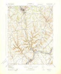 Bangor Pennsylvania Historical topographic map, 1:31680 scale, 7.5 X 7.5 Minute, Year 1943