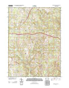 Barkeyville Pennsylvania Historical topographic map, 1:24000 scale, 7.5 X 7.5 Minute, Year 2013