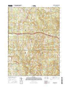 Barkeyville Pennsylvania Current topographic map, 1:24000 scale, 7.5 X 7.5 Minute, Year 2016