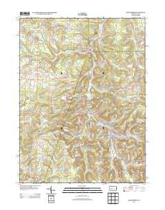 Barnesboro Pennsylvania Historical topographic map, 1:24000 scale, 7.5 X 7.5 Minute, Year 2013