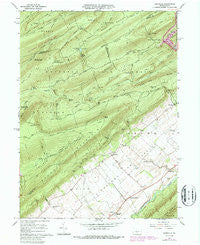 Barrville Pennsylvania Historical topographic map, 1:24000 scale, 7.5 X 7.5 Minute, Year 1966