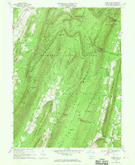Beans Cove Pennsylvania Historical topographic map, 1:24000 scale, 7.5 X 7.5 Minute, Year 1967