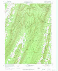 Beans Cove Pennsylvania Historical topographic map, 1:24000 scale, 7.5 X 7.5 Minute, Year 1967