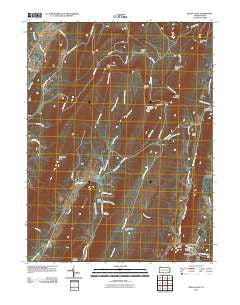 Beans Cove Pennsylvania Historical topographic map, 1:24000 scale, 7.5 X 7.5 Minute, Year 2010