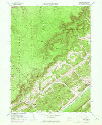 Bear Knob Pennsylvania Historical topographic map, 1:24000 scale, 7.5 X 7.5 Minute, Year 1962