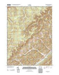 Bear Knob Pennsylvania Historical topographic map, 1:24000 scale, 7.5 X 7.5 Minute, Year 2013