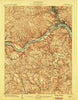 Beaver Pennsylvania Historical topographic map, 1:62500 scale, 15 X 15 Minute, Year 1904