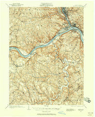 Beaver Pennsylvania Historical topographic map, 1:62500 scale, 15 X 15 Minute, Year 1901