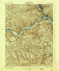 Beaver Pennsylvania Historical topographic map, 1:62500 scale, 15 X 15 Minute, Year 1904