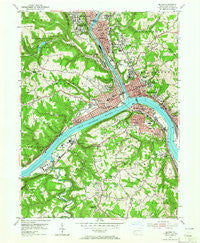 Beaver Pennsylvania Historical topographic map, 1:24000 scale, 7.5 X 7.5 Minute, Year 1953