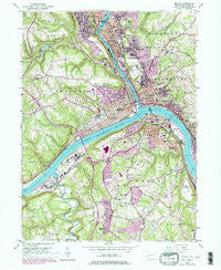 Beaver Pennsylvania Historical topographic map, 1:24000 scale, 7.5 X 7.5 Minute, Year 1953