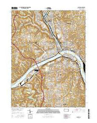 Beaver Pennsylvania Current topographic map, 1:24000 scale, 7.5 X 7.5 Minute, Year 2016
