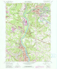 Beaver Falls Pennsylvania Historical topographic map, 1:24000 scale, 7.5 X 7.5 Minute, Year 1957