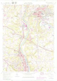 Beaver Falls Pennsylvania Historical topographic map, 1:24000 scale, 7.5 X 7.5 Minute, Year 1957