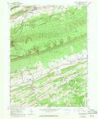 Beaver Springs Pennsylvania Historical topographic map, 1:24000 scale, 7.5 X 7.5 Minute, Year 1959