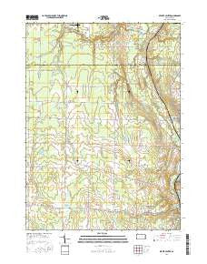 Beaver Center Pennsylvania Current topographic map, 1:24000 scale, 7.5 X 7.5 Minute, Year 2016