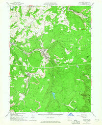 Beaverdale Pennsylvania Historical topographic map, 1:24000 scale, 7.5 X 7.5 Minute, Year 1963