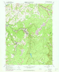 Beaverdale Pennsylvania Historical topographic map, 1:24000 scale, 7.5 X 7.5 Minute, Year 1963