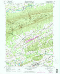 Beavertown Pennsylvania Historical topographic map, 1:24000 scale, 7.5 X 7.5 Minute, Year 1965