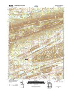 Beavertown Pennsylvania Historical topographic map, 1:24000 scale, 7.5 X 7.5 Minute, Year 2013