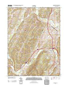 Bedford Pennsylvania Historical topographic map, 1:24000 scale, 7.5 X 7.5 Minute, Year 2013