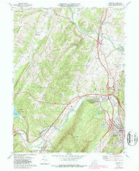 Bedford Pennsylvania Historical topographic map, 1:24000 scale, 7.5 X 7.5 Minute, Year 1971