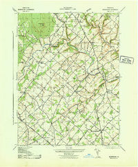 Bedminster Pennsylvania Historical topographic map, 1:31680 scale, 7.5 X 7.5 Minute, Year 1943