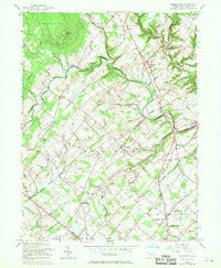 Bedminster Pennsylvania Historical topographic map, 1:24000 scale, 7.5 X 7.5 Minute, Year 1957