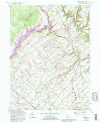Bedminster Pennsylvania Historical topographic map, 1:24000 scale, 7.5 X 7.5 Minute, Year 1992