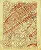 Bellefonte Pennsylvania Historical topographic map, 1:62500 scale, 15 X 15 Minute, Year 1909