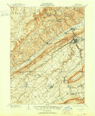 Bellefonte Pennsylvania Historical topographic map, 1:62500 scale, 15 X 15 Minute, Year 1909