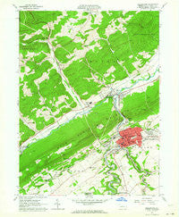 Bellefonte Pennsylvania Historical topographic map, 1:24000 scale, 7.5 X 7.5 Minute, Year 1962