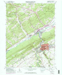 Bellefonte Pennsylvania Historical topographic map, 1:24000 scale, 7.5 X 7.5 Minute, Year 1962