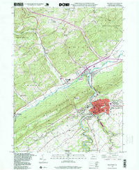 Bellefonte Pennsylvania Historical topographic map, 1:24000 scale, 7.5 X 7.5 Minute, Year 1998