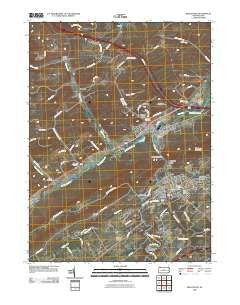Bellefonte Pennsylvania Historical topographic map, 1:24000 scale, 7.5 X 7.5 Minute, Year 2010