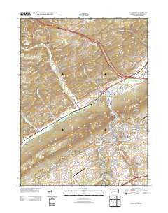 Bellefonte Pennsylvania Historical topographic map, 1:24000 scale, 7.5 X 7.5 Minute, Year 2013