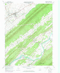 Belleville Pennsylvania Historical topographic map, 1:24000 scale, 7.5 X 7.5 Minute, Year 1966