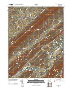 Belleville Pennsylvania Historical topographic map, 1:24000 scale, 7.5 X 7.5 Minute, Year 2010