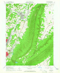 Bellwood Pennsylvania Historical topographic map, 1:24000 scale, 7.5 X 7.5 Minute, Year 1963