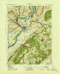 Belvidere New Jersey Historical topographic map, 1:31680 scale, 7.5 X 7.5 Minute, Year 1943