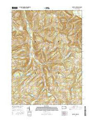 Bentley Creek Pennsylvania Current topographic map, 1:24000 scale, 7.5 X 7.5 Minute, Year 2016